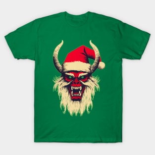 Vintage Krampus Christmas Holiday Horror Graphic T-Shirt